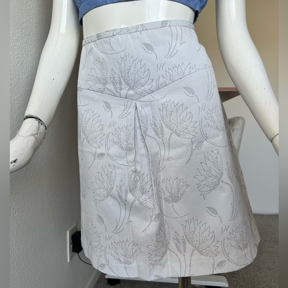 Behnaz Sarafpour White Print Skirt (10) - Picture 2 of 13